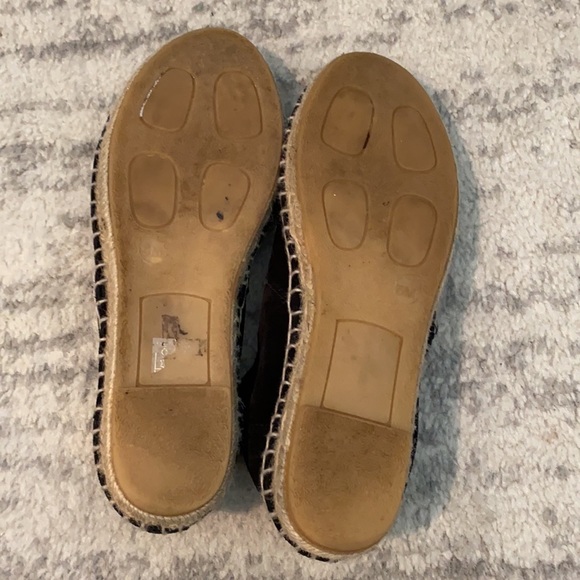 Vince black suede espadrille flats size 5 - Picture 3 of 5